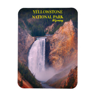 Untere Fälle des Yellowstone Nationalparks, Wyomin Magnet