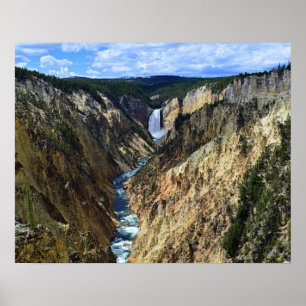 Untere Gelbsteinfälle, Yellowstone Nationalpark Poster