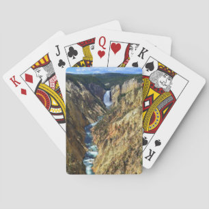 Untere Gelbsteinfälle, Yellowstone Nationalpark Spielkarten