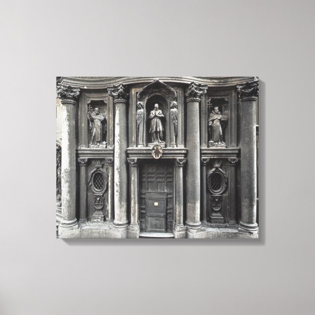 Untere Hälfte der Fassade, 1637-41 Leinwanddruck (Vorderseite)