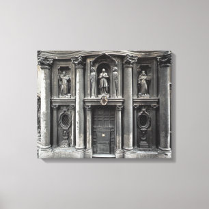 Untere Hälfte der Fassade, 1637-41 Leinwanddruck