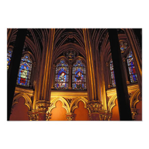 Untere Kapelle La Sainte-Chapelle, Paris, 2 Fotodruck