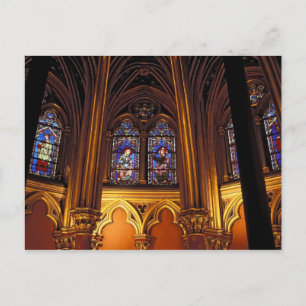 Untere Kapelle La Sainte-Chapelle, Paris, 2 Postkarte