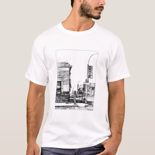 "Untere Ostseiten-Ecke" durch Fred-Tore T-Shirt (Vorderseite)
