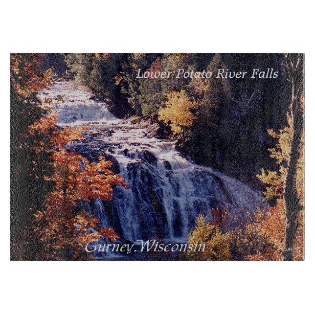 Untere Potato River Falls Schnittplatte Schneidebrett (Vorderseite)