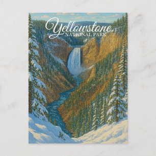 UNTERE WASSERFÄLLE, YELLOWSTONE-NATIONALPARK POSTKARTE
