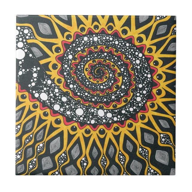 untereinander verbunden fliese (Vorderseite)