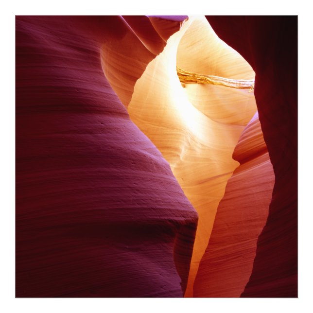 Unterer Antelope Canyon mit Holz Fotodruck (Vorne)