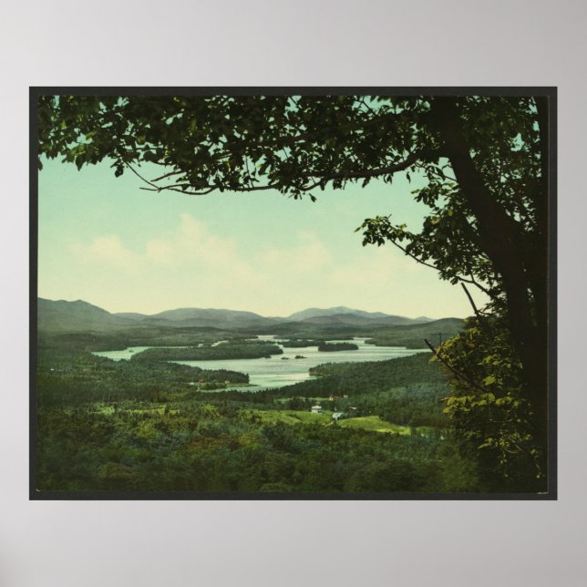 Unterer Saranac-See, Adirondacks Poster (Vorne)