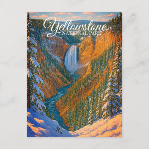UNTERER WASSERFALL, YELLOWSTONE-NATIONALPARK POSTKARTE