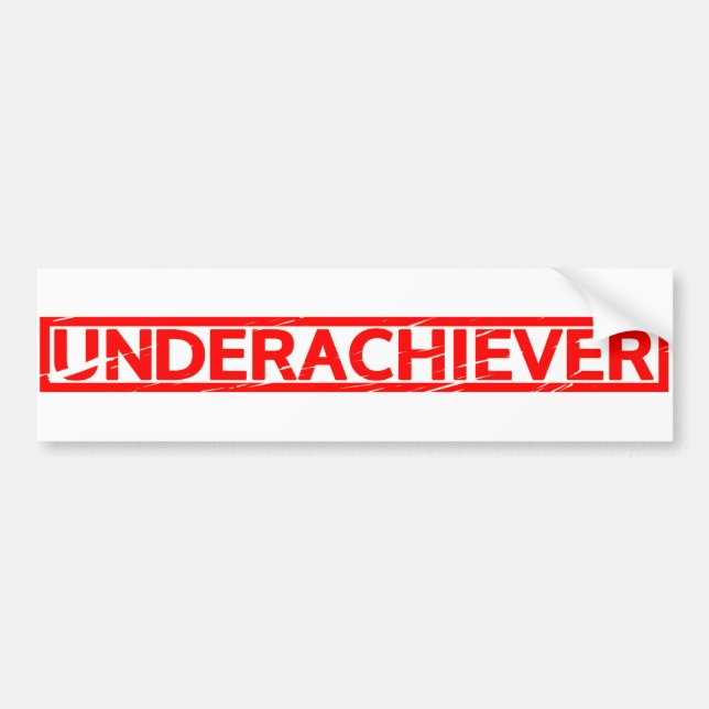 Untererfüllte Briefmarke Autoaufkleber (Vorne)