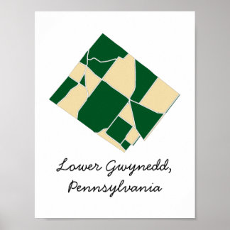 Unteres Gwynedd, PA Archival Matte Poster