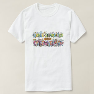Unterfordert aber überlastet Lustige Doodle T-Shirt