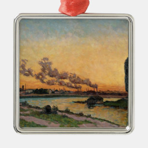 Untergehende Sonne bei Ivry, c.1872-73 Ornament Aus Metall