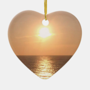 Untergehende Sonne Keramikornament