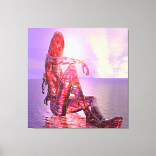 Untergehende Sonne Leinwanddruck