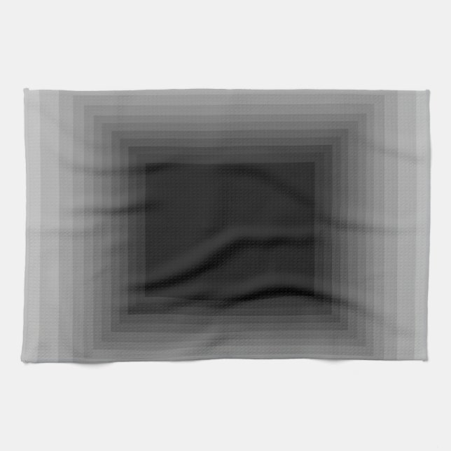 Untergetaucht im grauen Kunst-Entwurf CricketDiane Geschirrtuch (Horizontal)