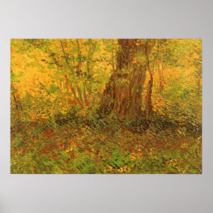 Untergewachsene von Vincent van Gogh, Vintage Kuns Poster