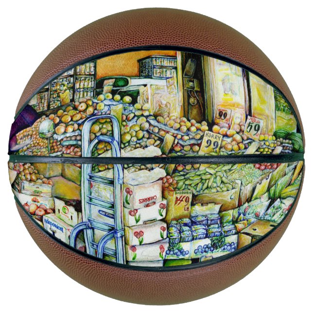 Untergrabung künstlerischer Gentrifizierung Basketball (Vorderseite)