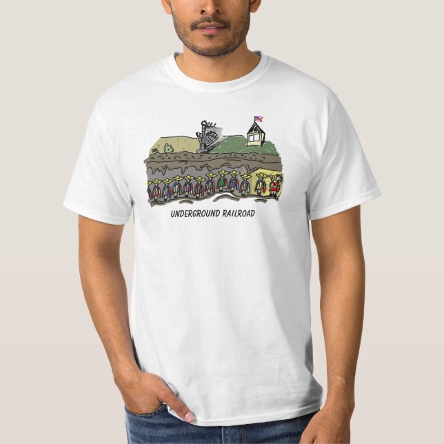 Untergrund-Eisenbahn T-Shirt (Vorderseite)