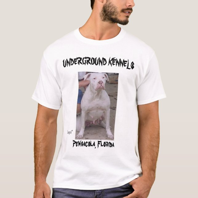 Untergrund-Hundehütten T-Shirt (Vorderseite)