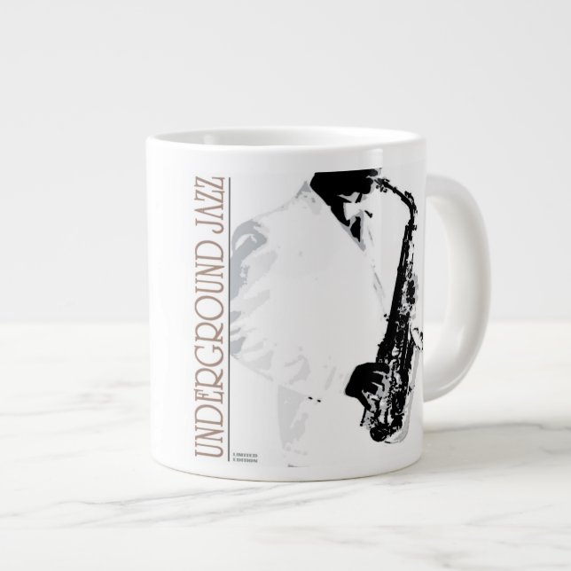 Untergrund Jazz Jumbo Tasse (Vorderseite Rechts)