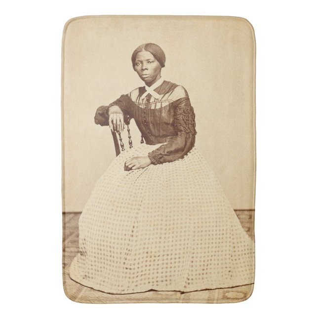 Untergrund Railroad Abolitionist Harriet Tubman Badematte (Vorderseite Vertikal)