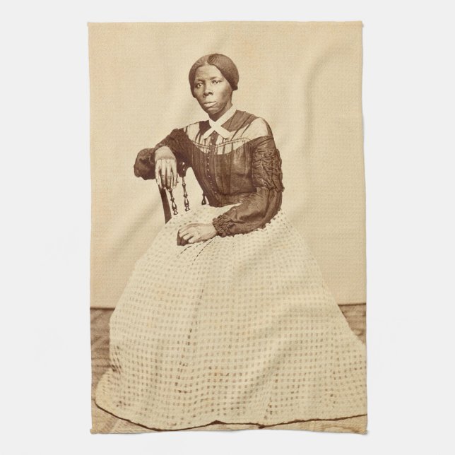 Untergrund Railroad Abolitionist Harriet Tubman Geschirrtuch (Vertikal)