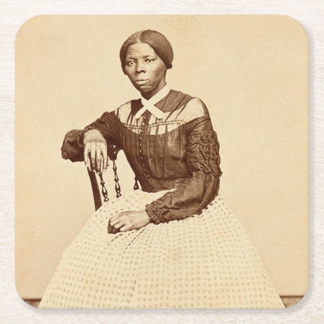 Untergrund Railroad Abolitionist Harriet Tubman Rechteckiger Pappuntersetzer (Vorderseite)