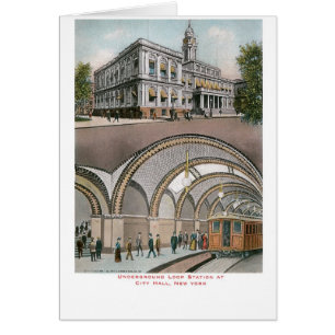 Untergrund-Schleifen-Station an Rathaus, New York