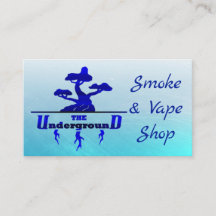 Untergrund-Visitenkarten Cobalt Blue