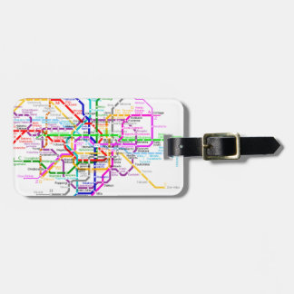 Untergrundbahn-Karte Tokyos Japan Gepäckanhänger