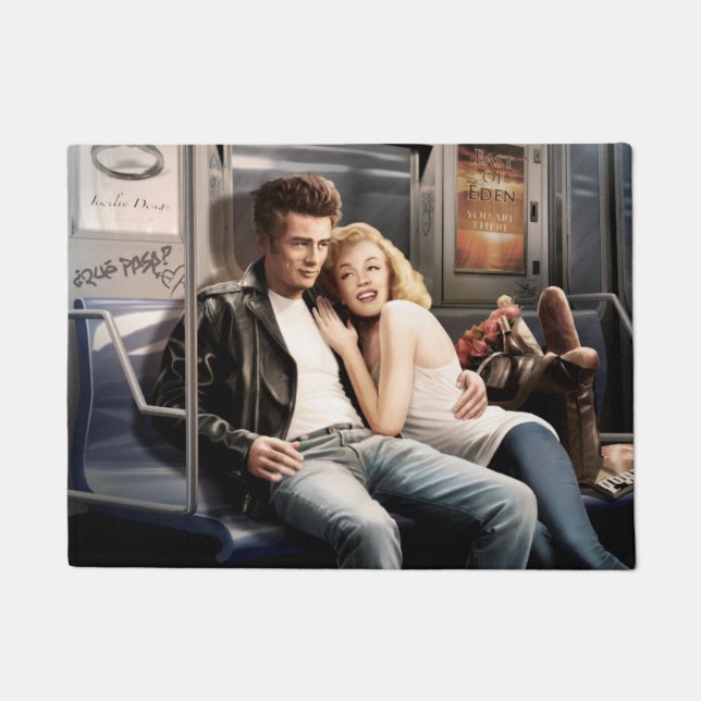 Untergrundbahn-Reiter 2 Fußmatte (Vorderseite)