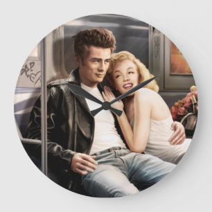 Untergrundbahn-Reiter Große Wanduhr