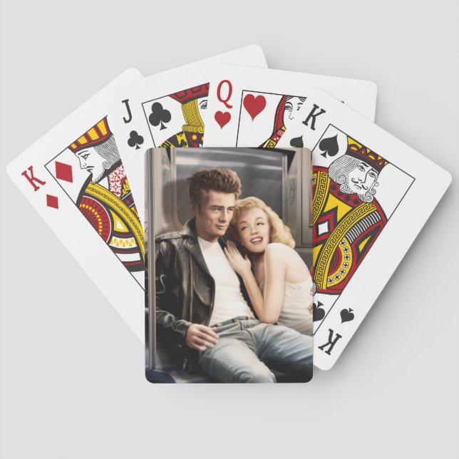 Untergrundbahn-Reiter Spielkarten (Rückseite)