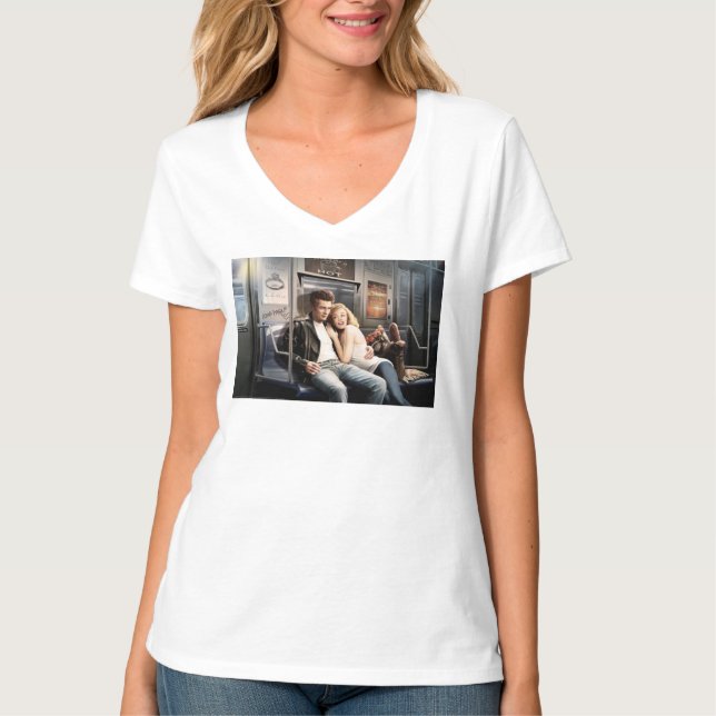 Untergrundbahn-Reiter T-Shirt (Vorderseite)