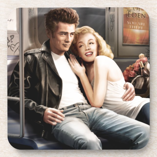 Untergrundbahn-Reiter Untersetzer (Vorderseite)