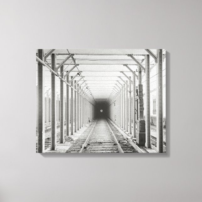 Untergrundbahn Tunnel, 1904 Leinwanddruck (Vorderseite)