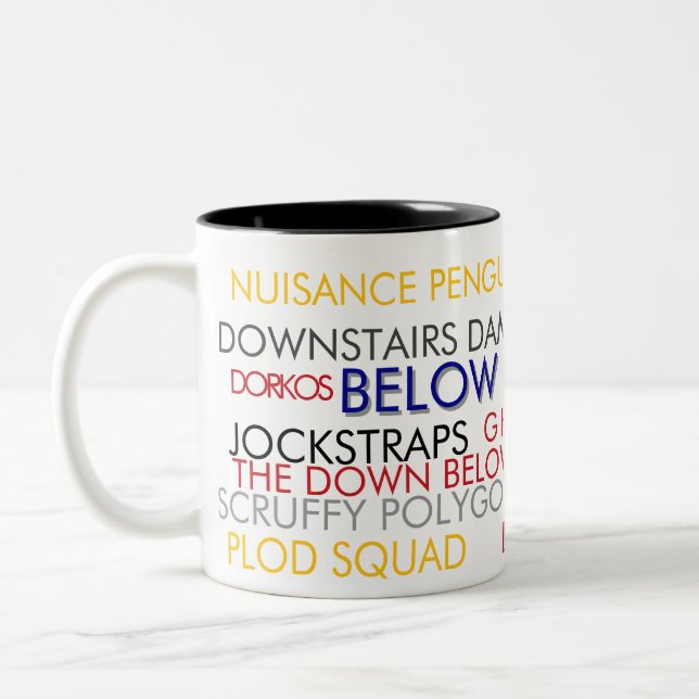 Unterhalb der Linie Zweifarbige Tasse (Links)