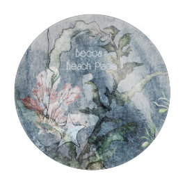 Unterhalb der Meeresquallen-Korallen Schneidebrett