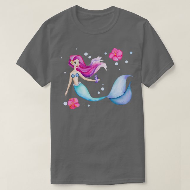 Unterhalb der Meerjungfrau T-Shirt (Design vorne)