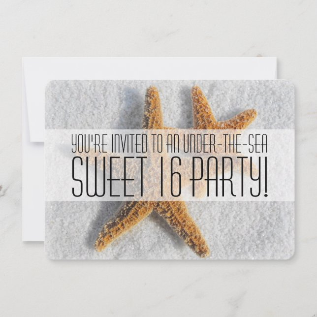 Unterhalb der Party Einladungen von 16 . Geburtsta (Vorderseite)