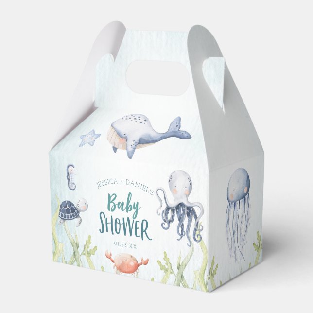 Unterhalb der Sea Ocean Baby Dusche Geschenkschachtel (Vorderseite)