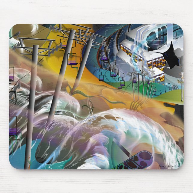 "Unterhalb der Skischule" Mousepad (Vorne)