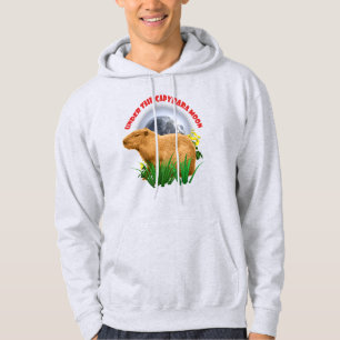 Unterhalb des Capybara Moon Funny Capybara Hoodie