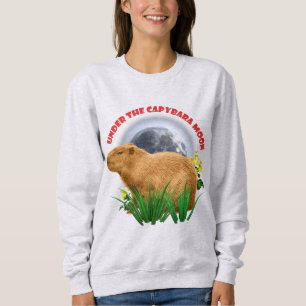 Unterhalb des Capybara Moon Funny Capybara Sweatshirt