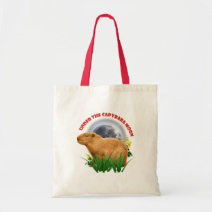 Unterhalb des Capybara Moon Funny Capybara Tragetasche