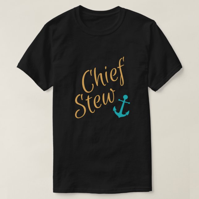 Unterhalb des Deck-Chefsteh T-Shirt (Design vorne)