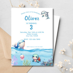 Unterhalb des Kindergeburtstags Party Dolphin Turt