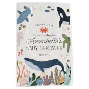 Unterhalb des Meeres-Babyduschfavoriten Mittlere Geschenktüte